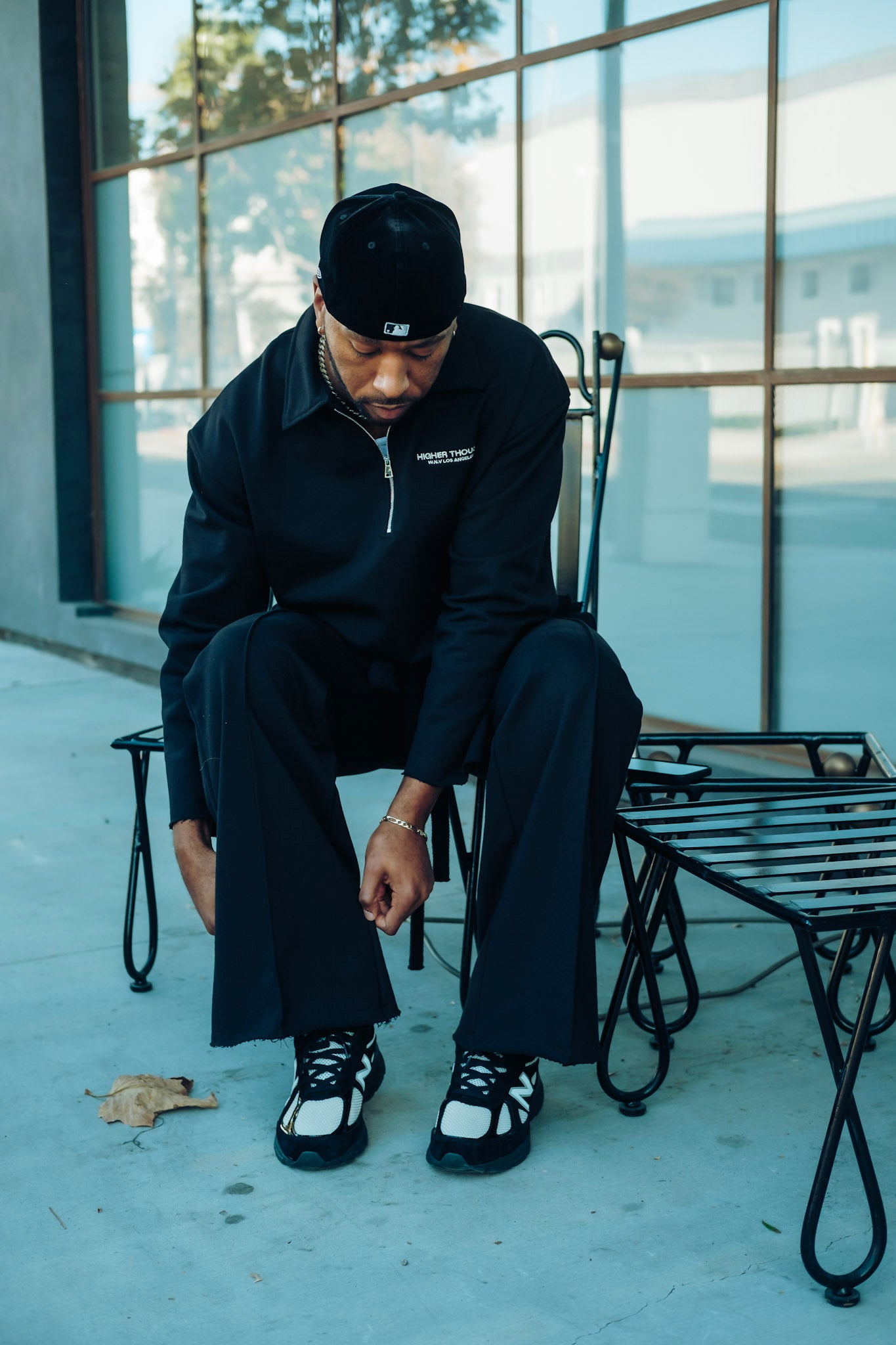 Heavy Fleece Sweatpants - Black