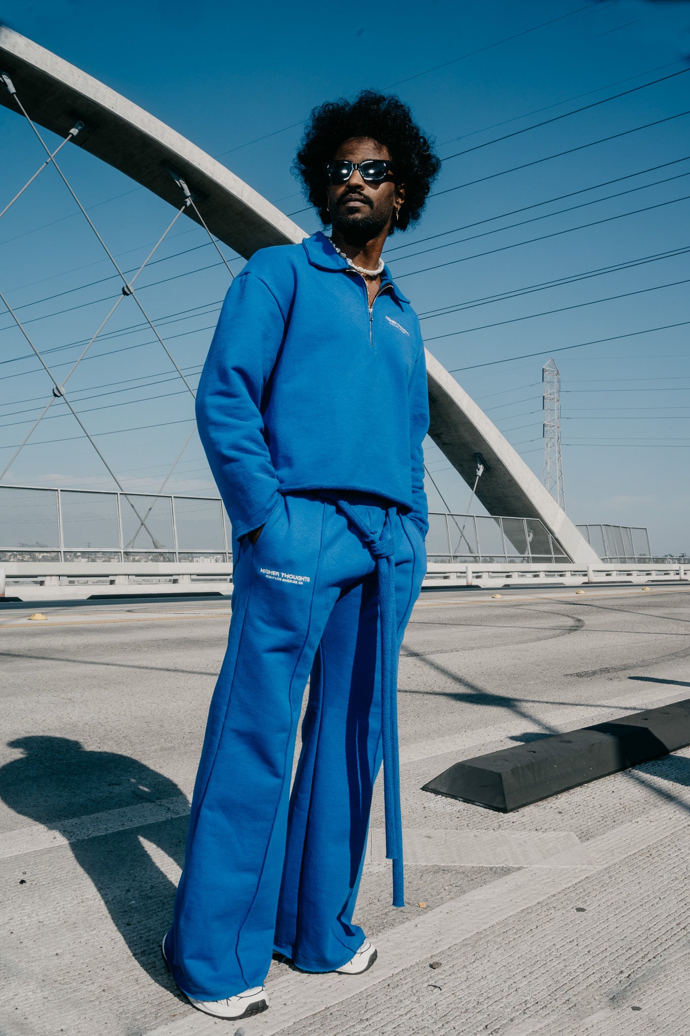 Heavy Terry QTR Zip - Dodger Blue