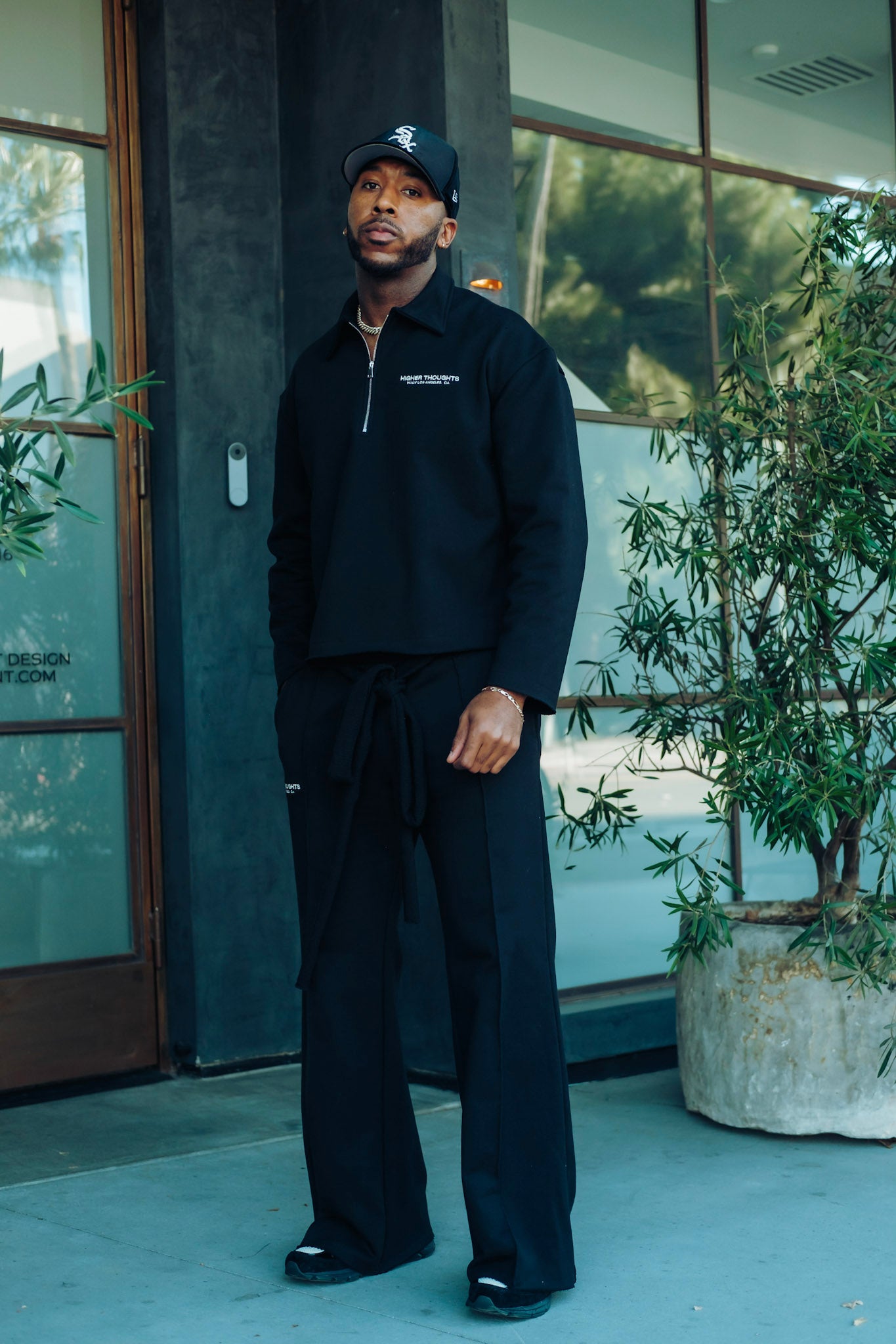 Heavy Fleece QTR Zip - Black