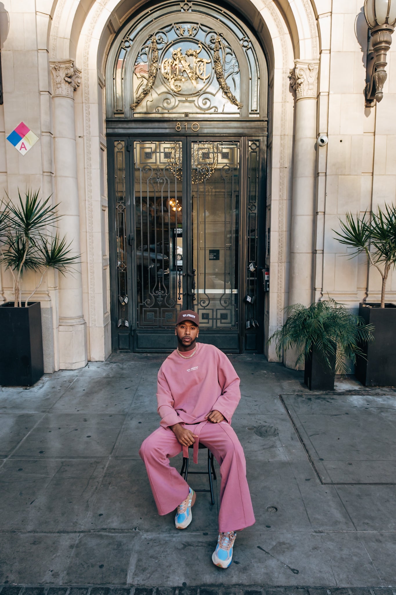 Terry Flare Pants- Mauve (Garment Dyed)