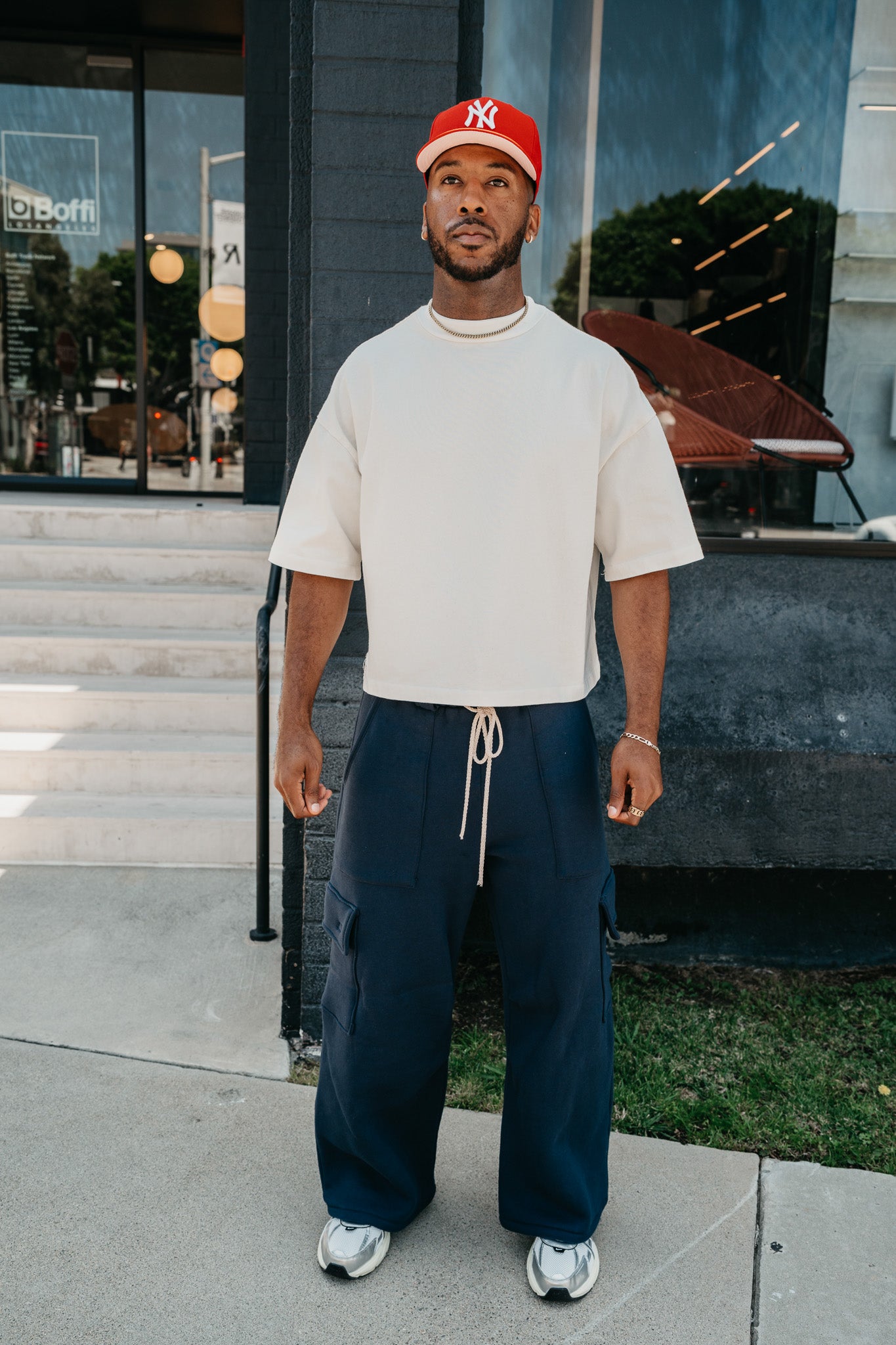 Heavy Boxy Cropped Tee - Natural