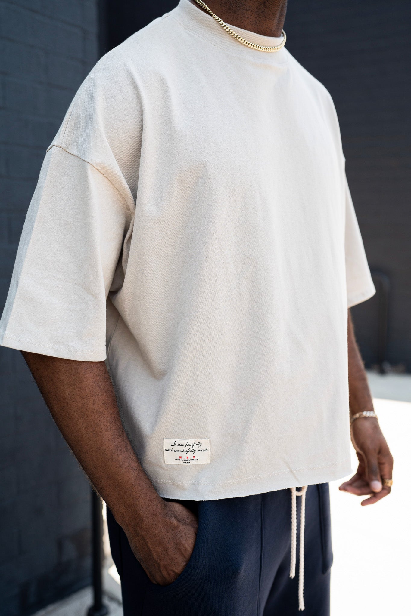 Lightweight Boxy Cropped Tee - Ash grey