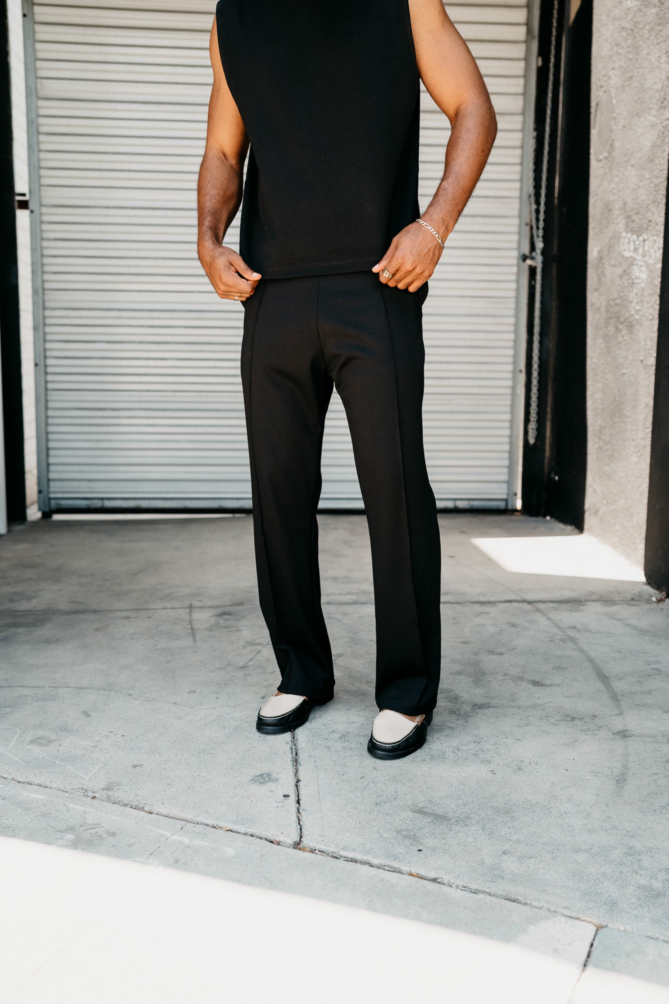 Slim Elevated Jogger - Black