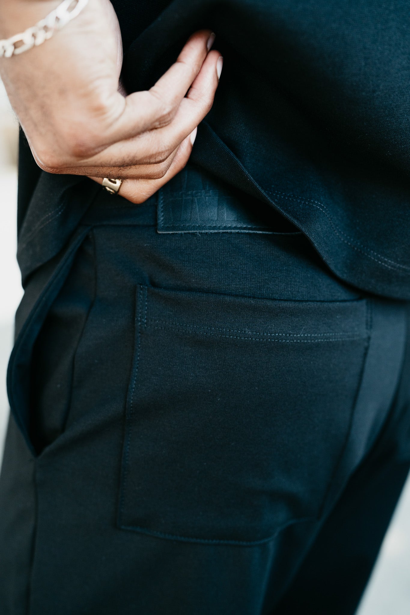 Slim Elevated Jogger - Black