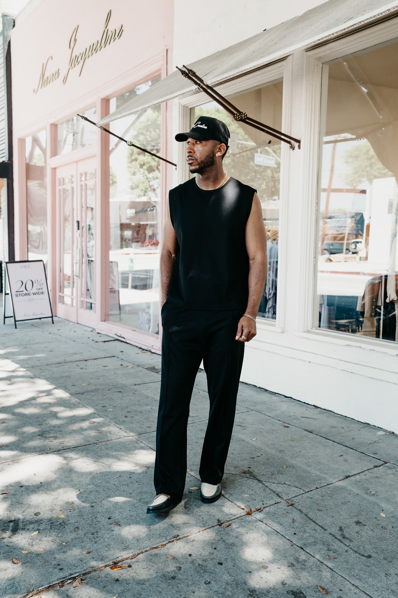 Slim Elevated Jogger - Black