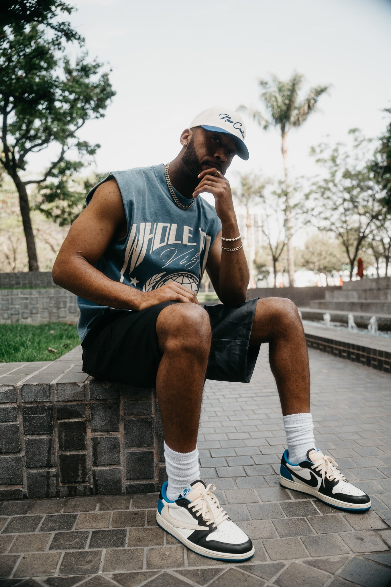 Ice Blue Graphic Tank - WNV