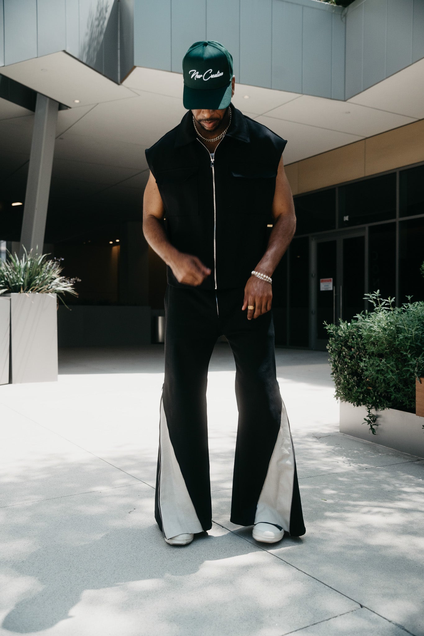 Black Denim Zip Pants 2.0