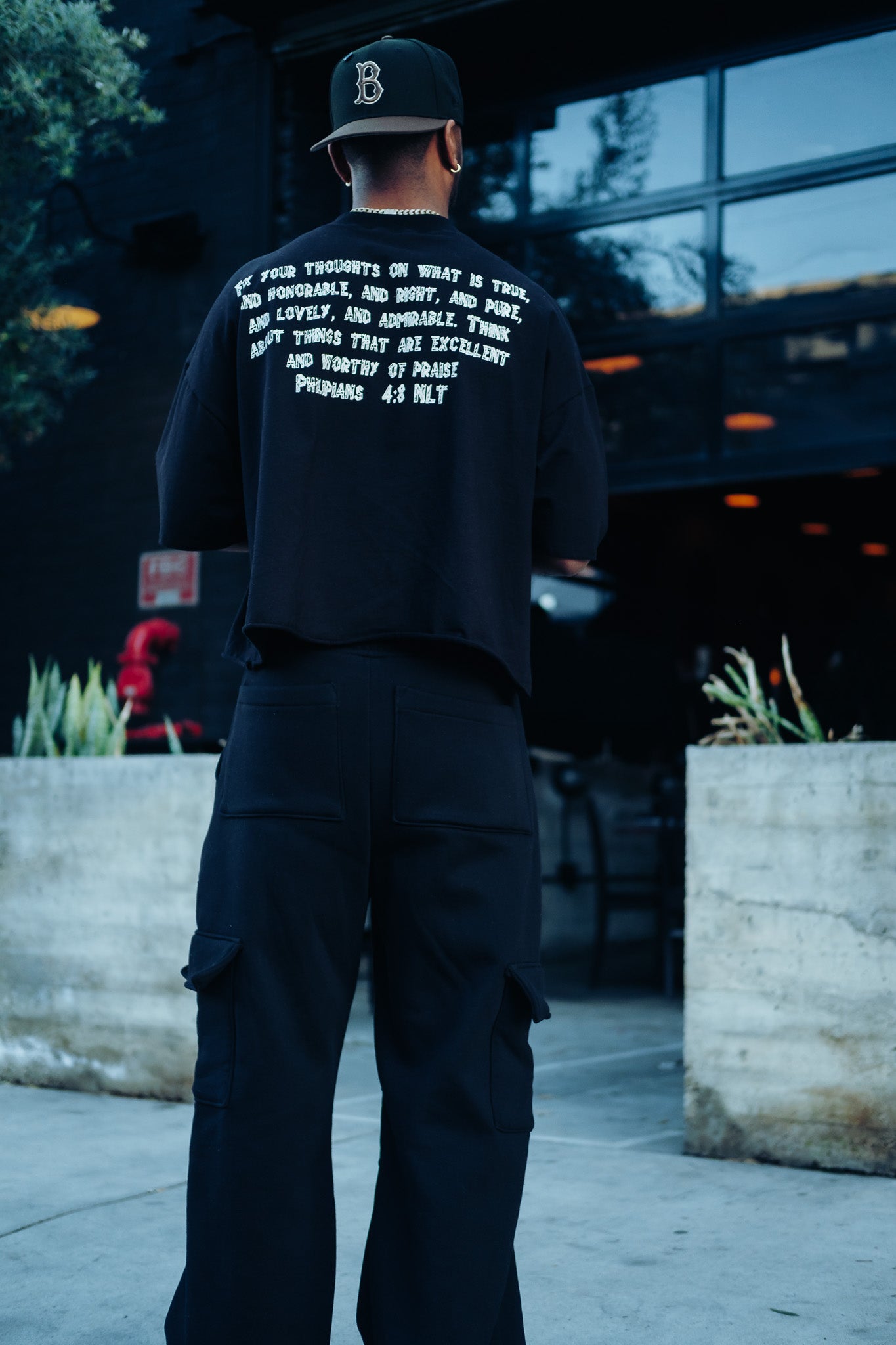 Oversized Boxy Graphic Tee - Higher Thoughts
