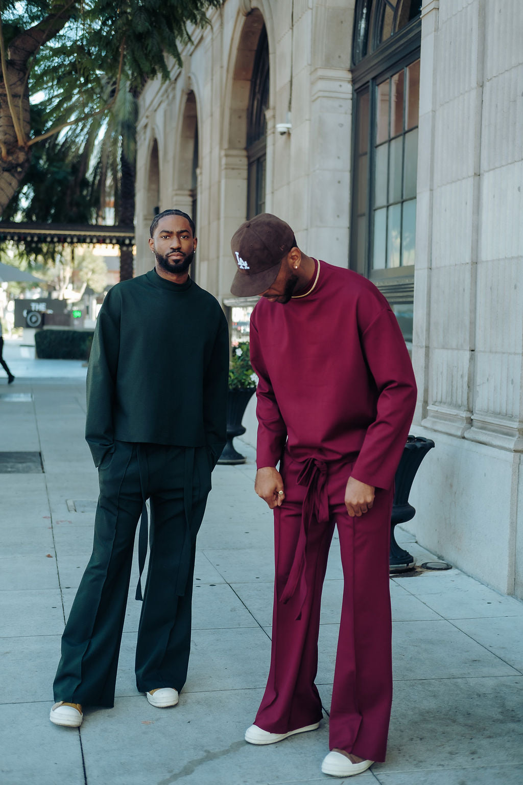 Merlot- Heavy Flared Pants