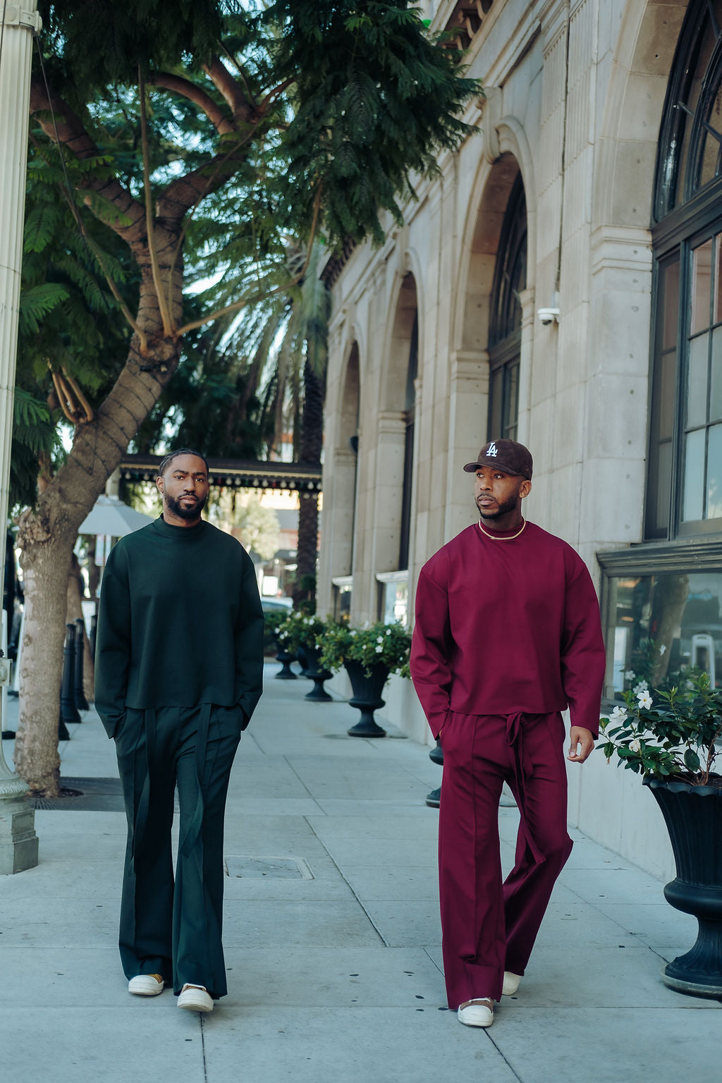Merlot- Heavy Flared Pants
