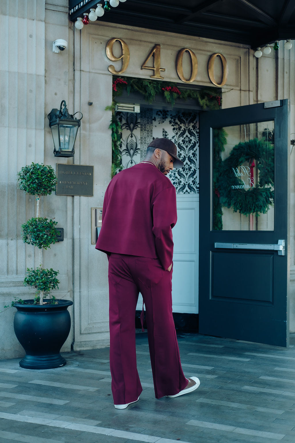 Merlot- Heavy Flared Pants