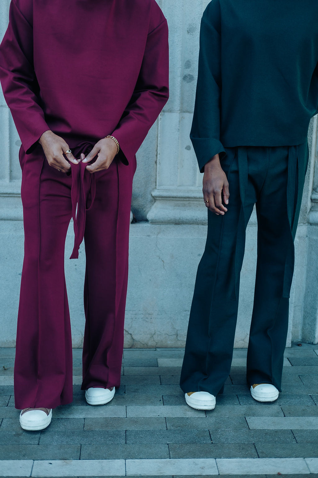 Merlot- Heavy Flared Pants