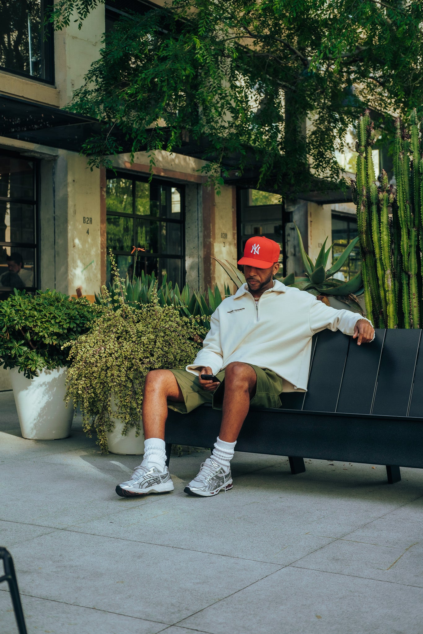Heavy Nylon Cargo Shorts - Olive
