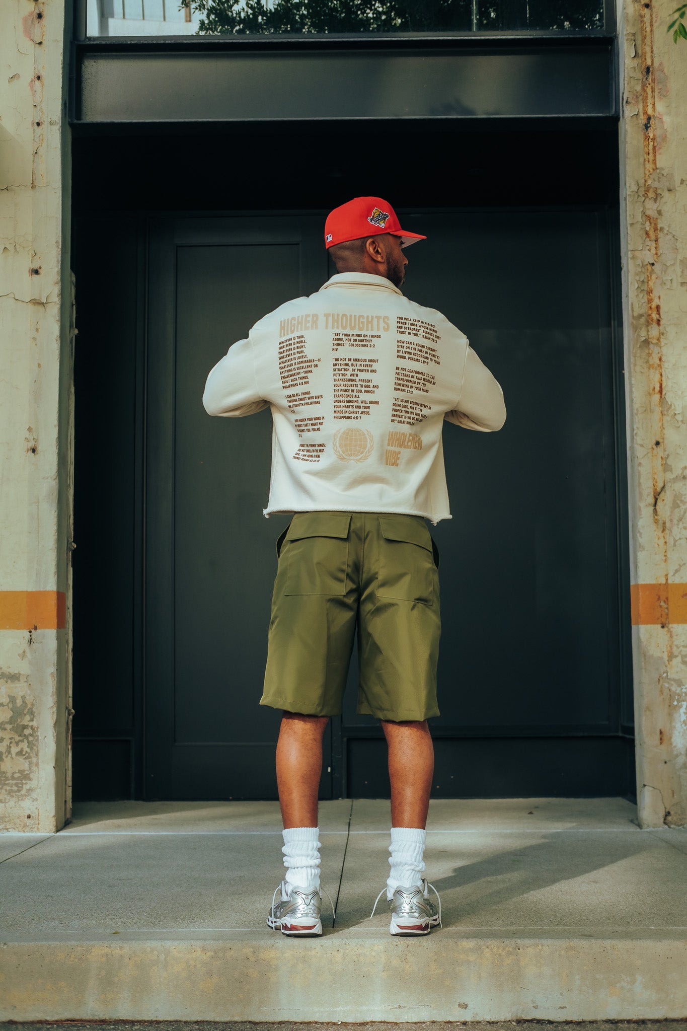 Heavy Nylon Cargo Shorts - Olive
