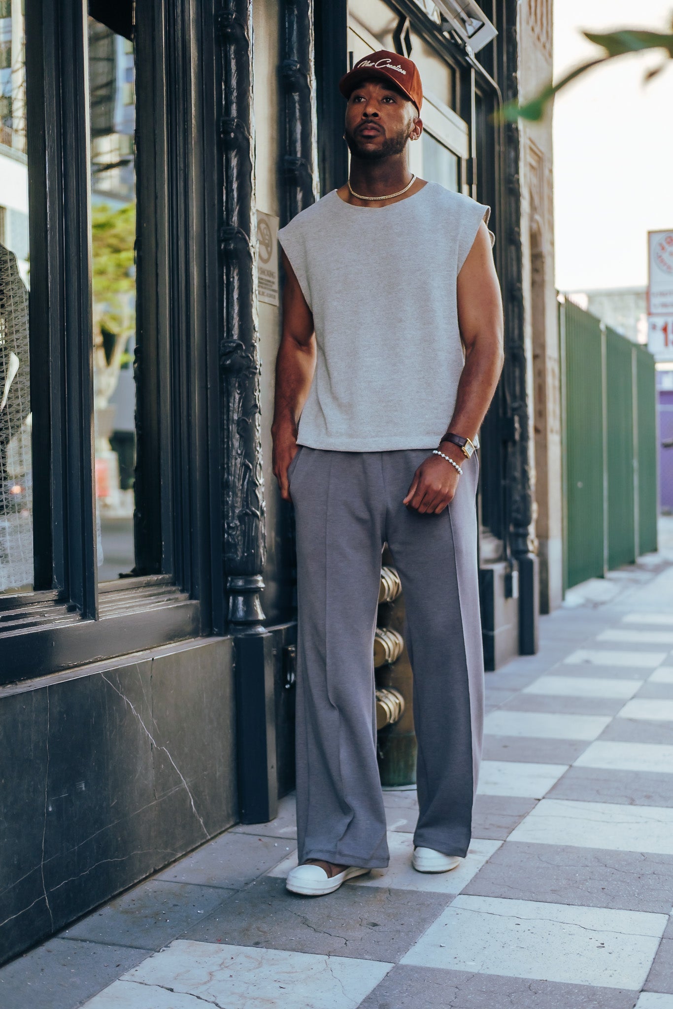 Heather Grey- Heavy Flared Pants