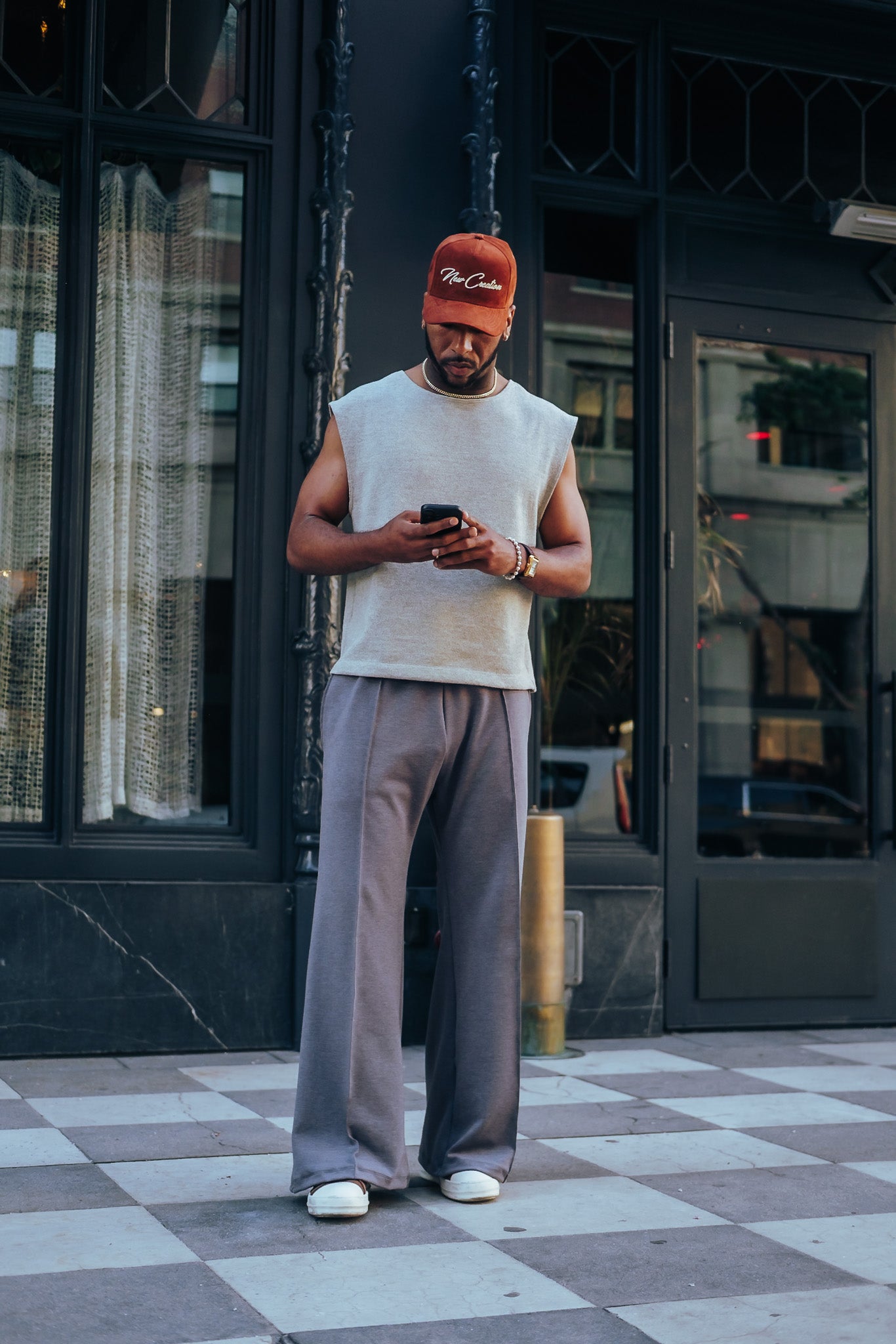 Heather Grey- Heavy Flared Pants