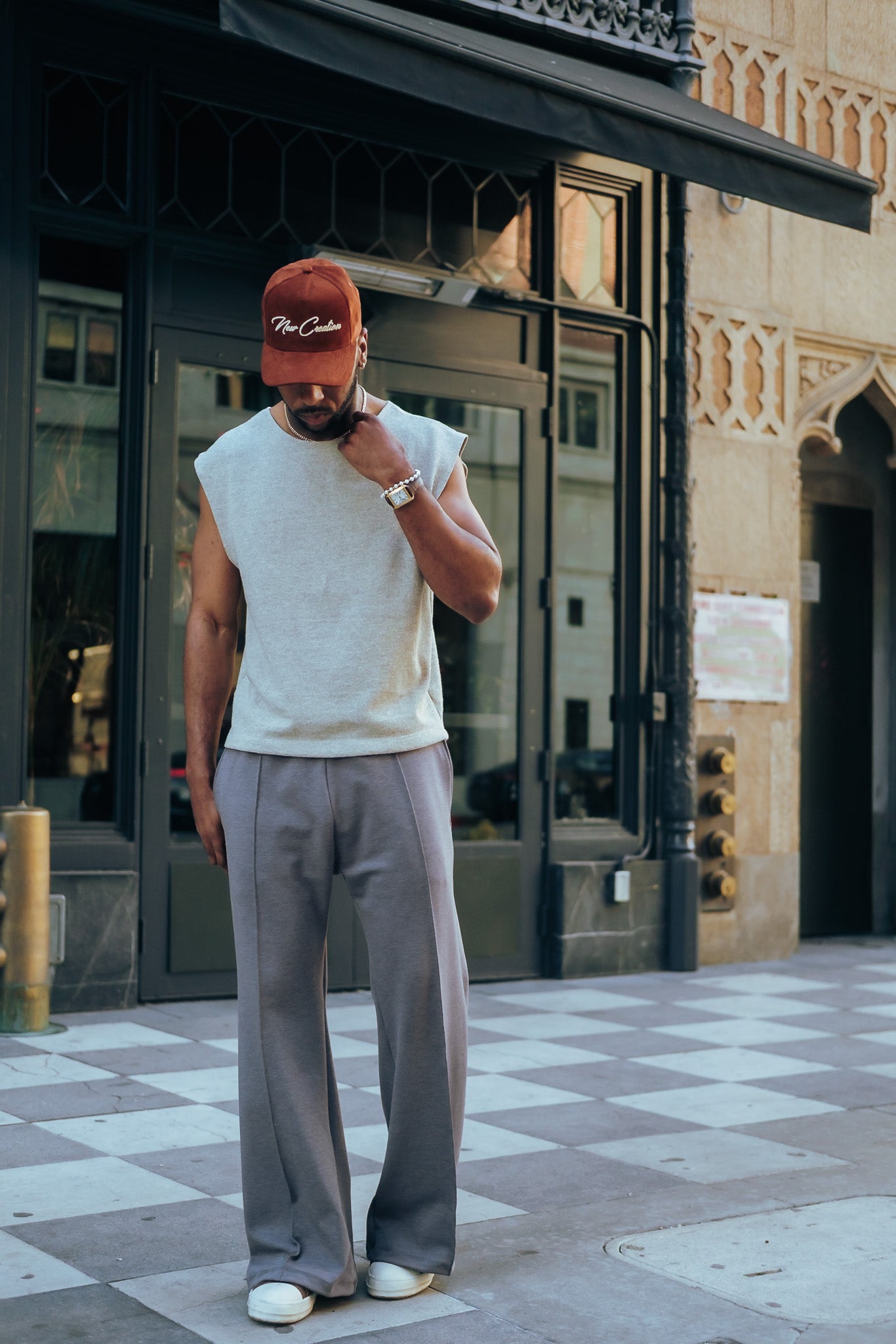 Heather Grey- Heavy Flared Pants