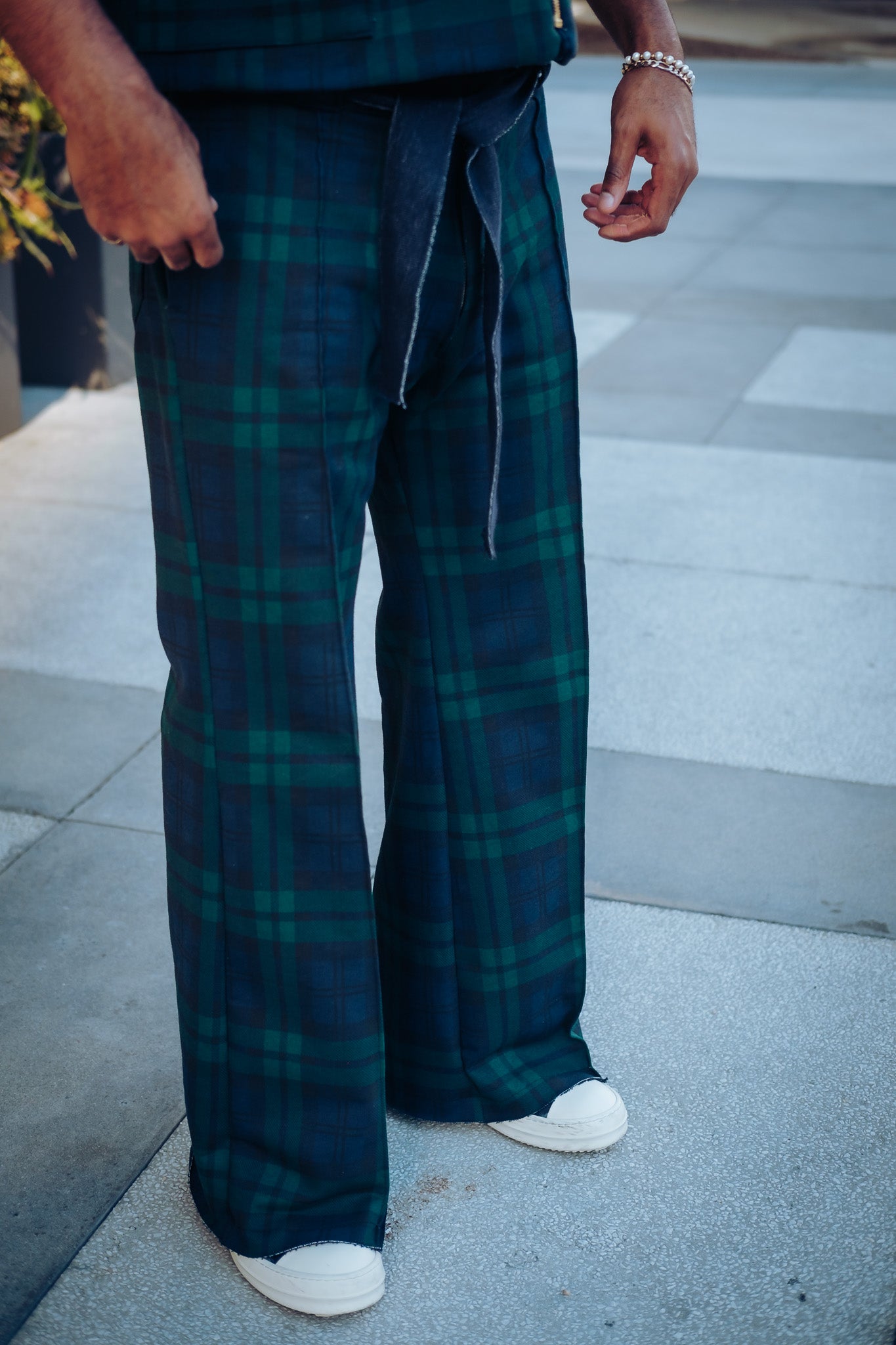 2.0 Plaid Flare Pants