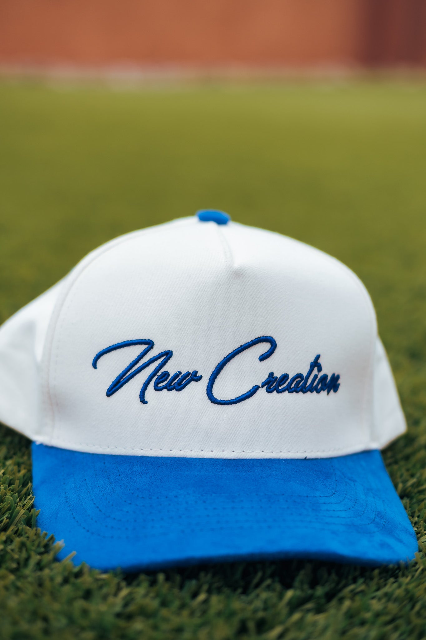Suede 2 Tone- Natural/Blue SB Hat