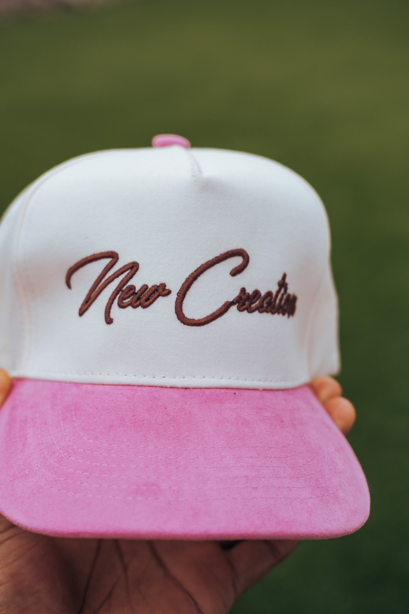 Suede 2 Tone- Natural/Pink SB Hat