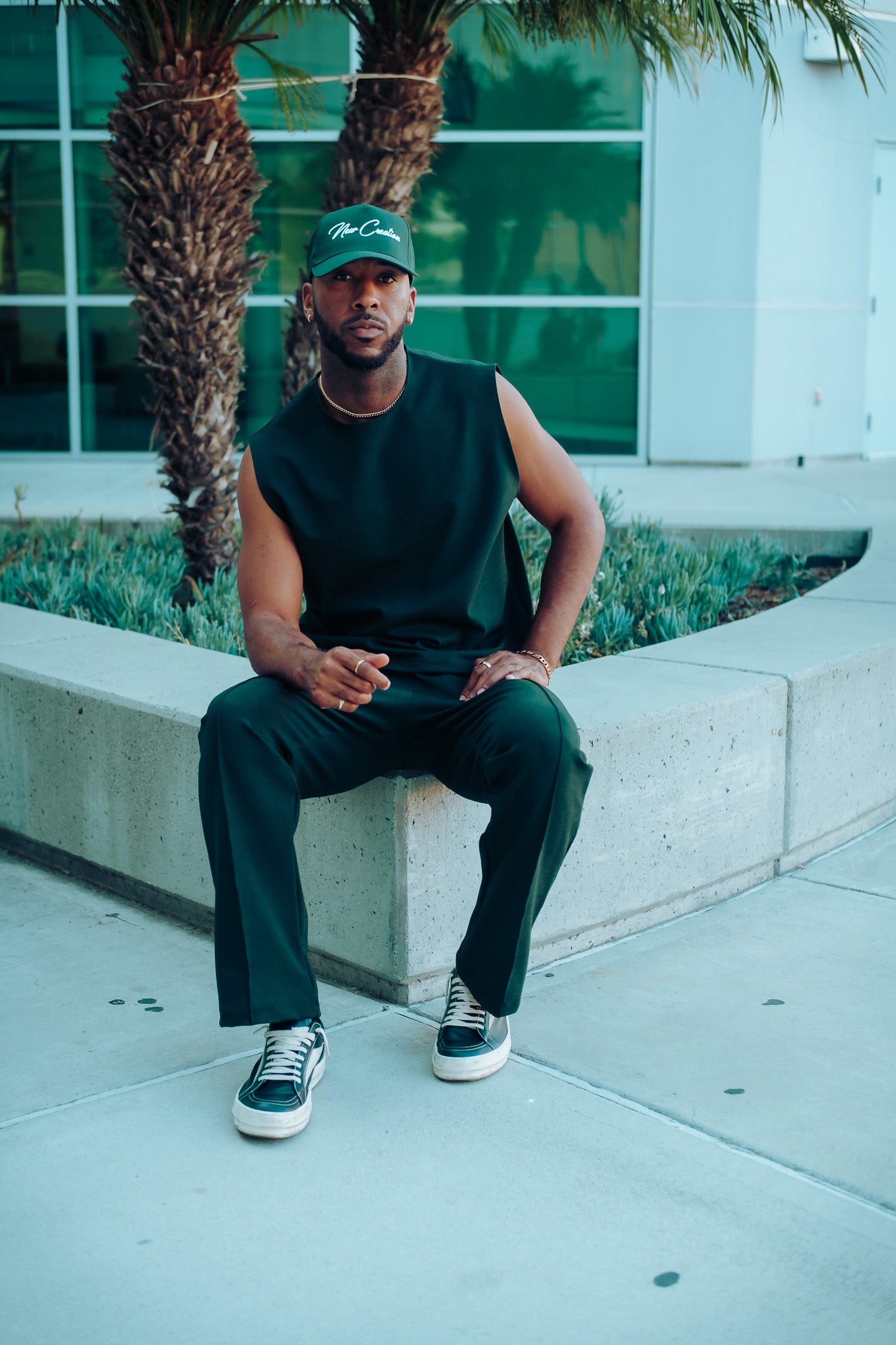 Slim Elevated Jogger - Hunter Green