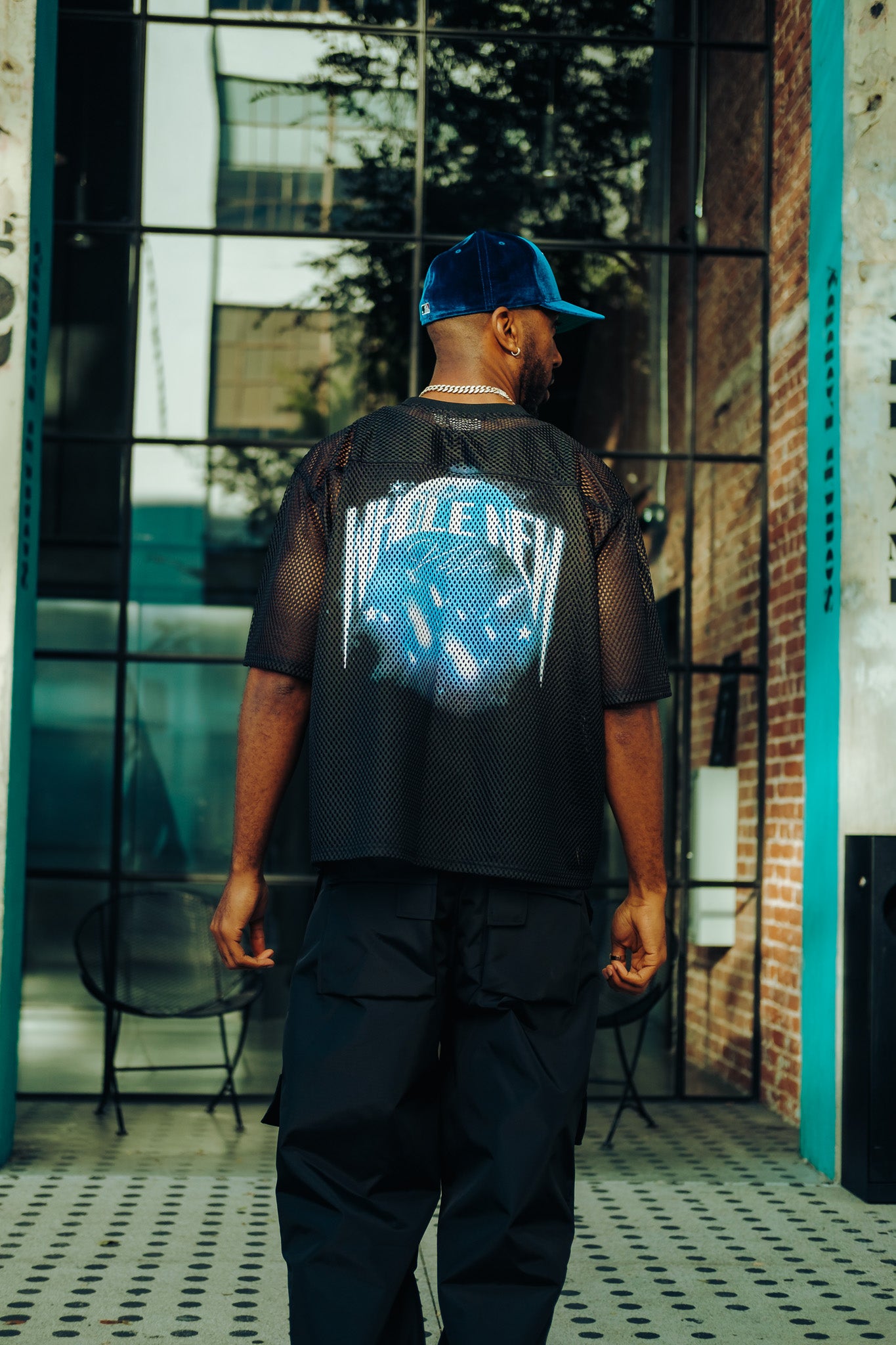 Black Mesh Jersey