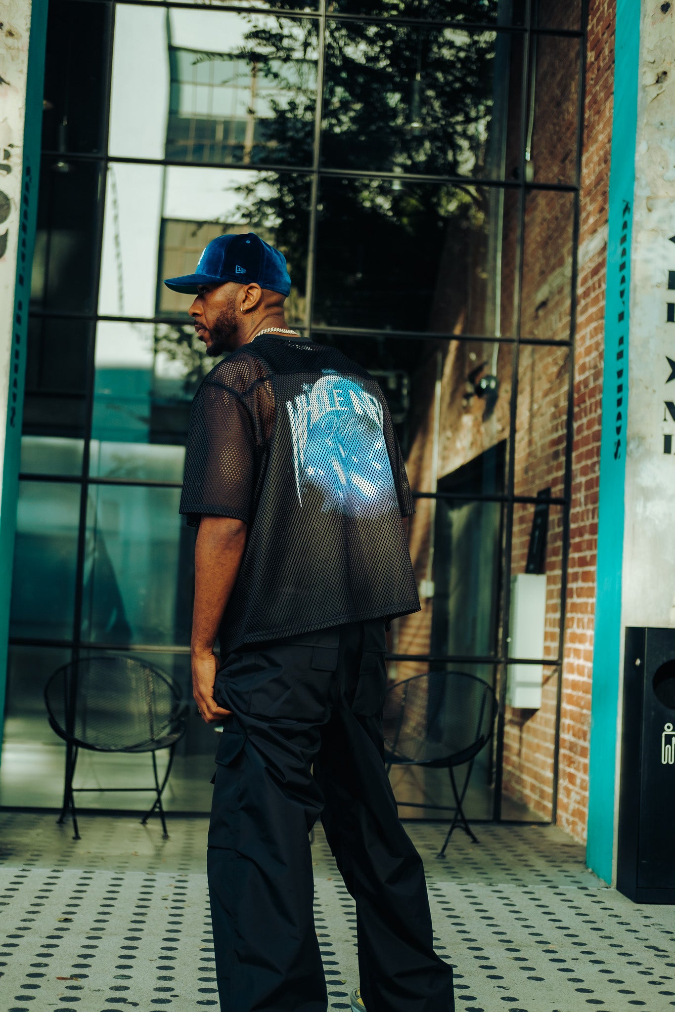 Black Mesh Jersey