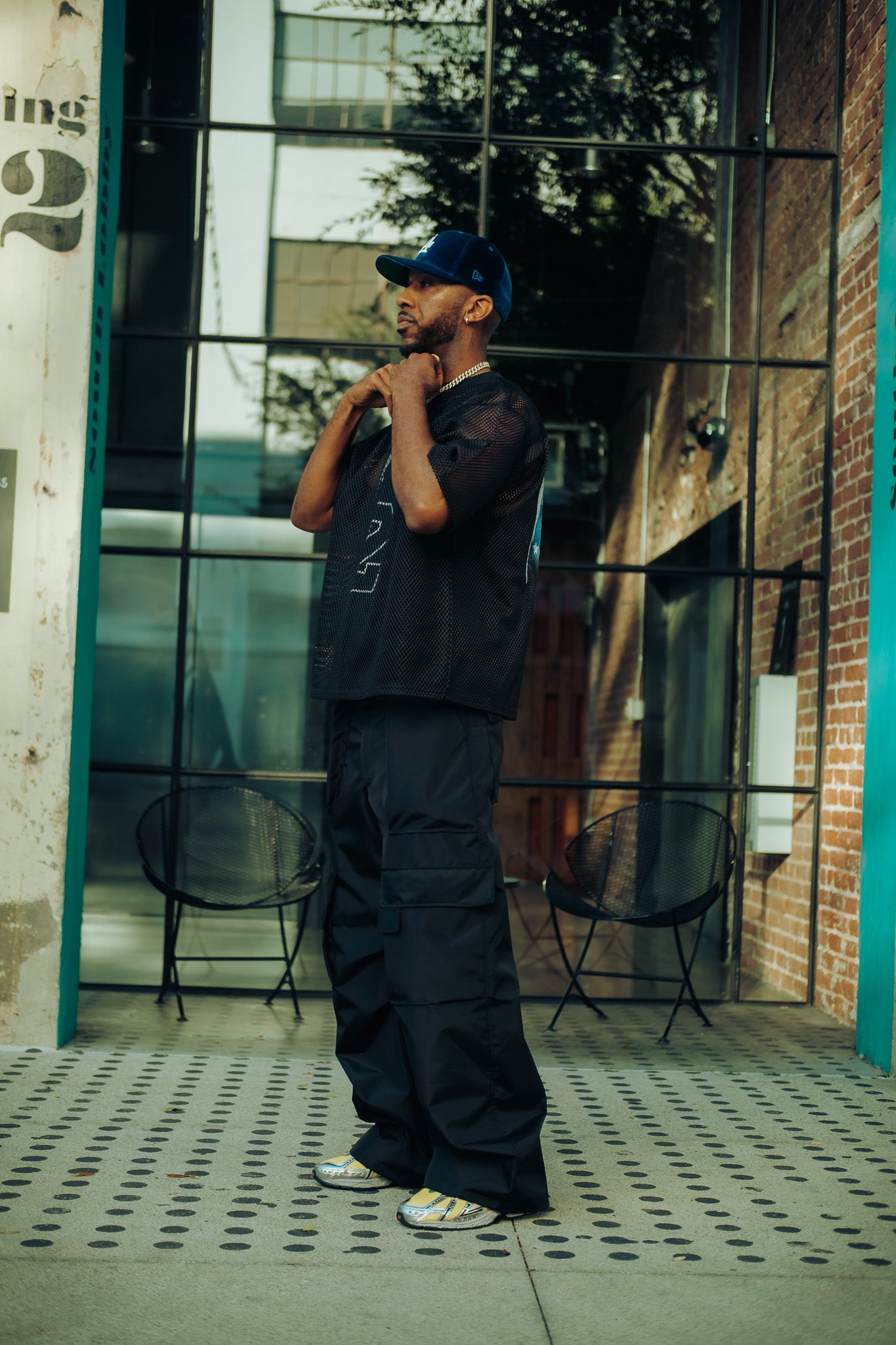 Black Mesh Jersey