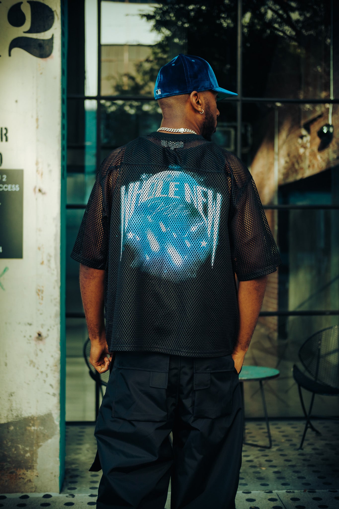 Black Mesh Jersey