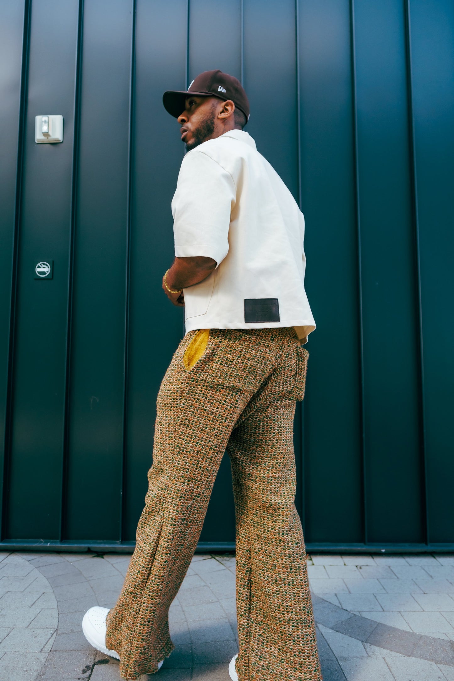 Orange/Green Knit Pants