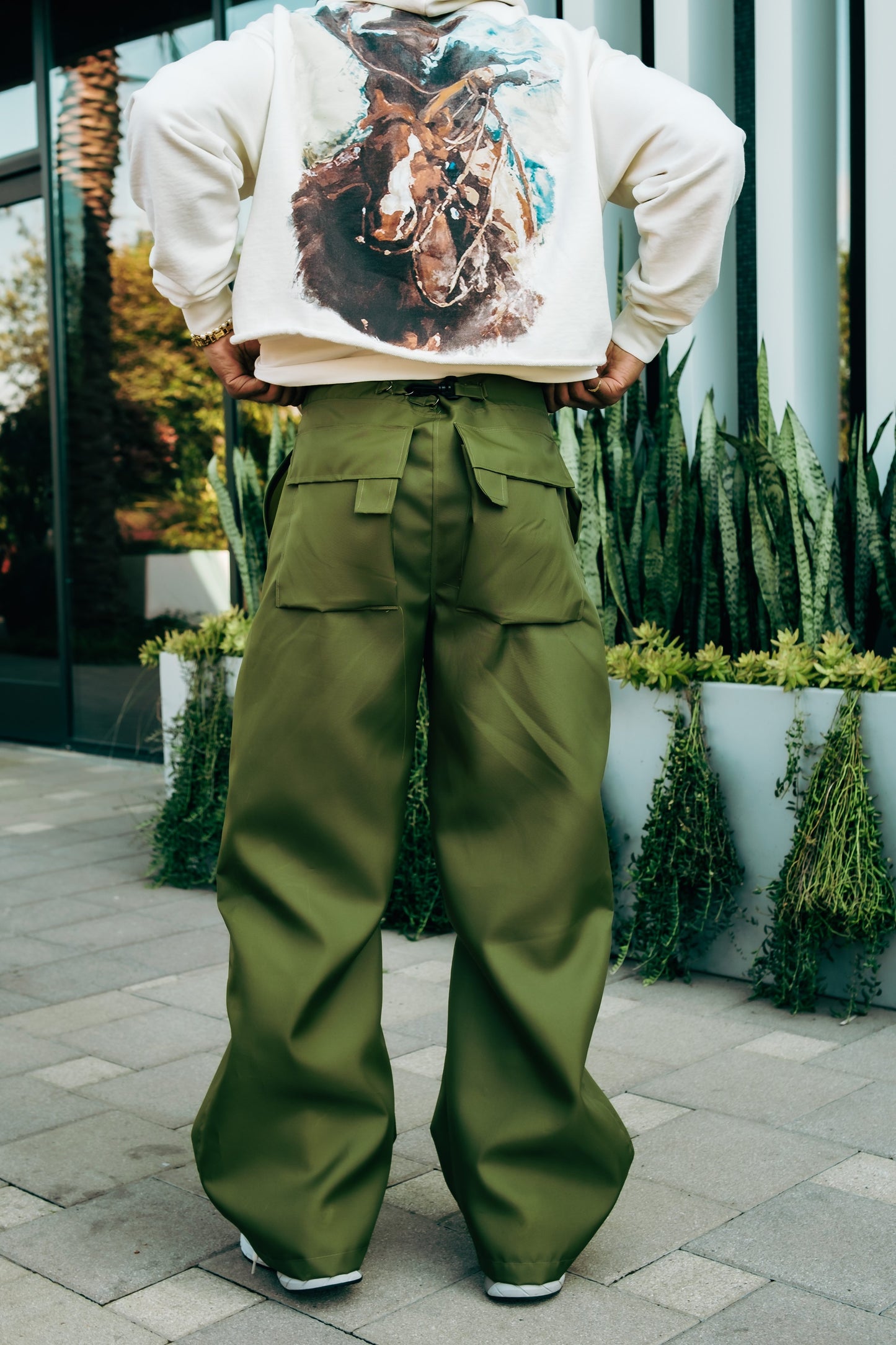 Heavy Nylon Cargo -Olive