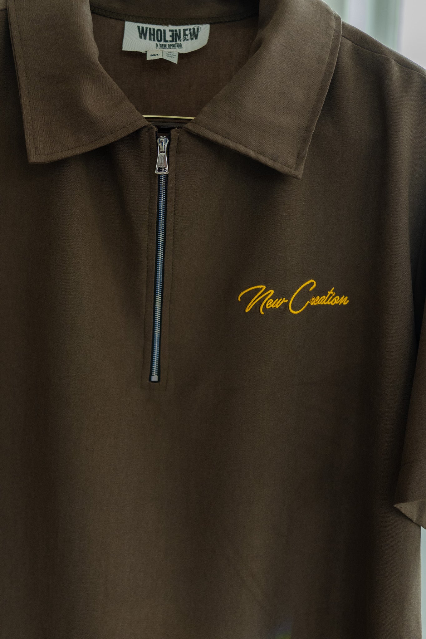 QTR Zip Olive/ Yellow