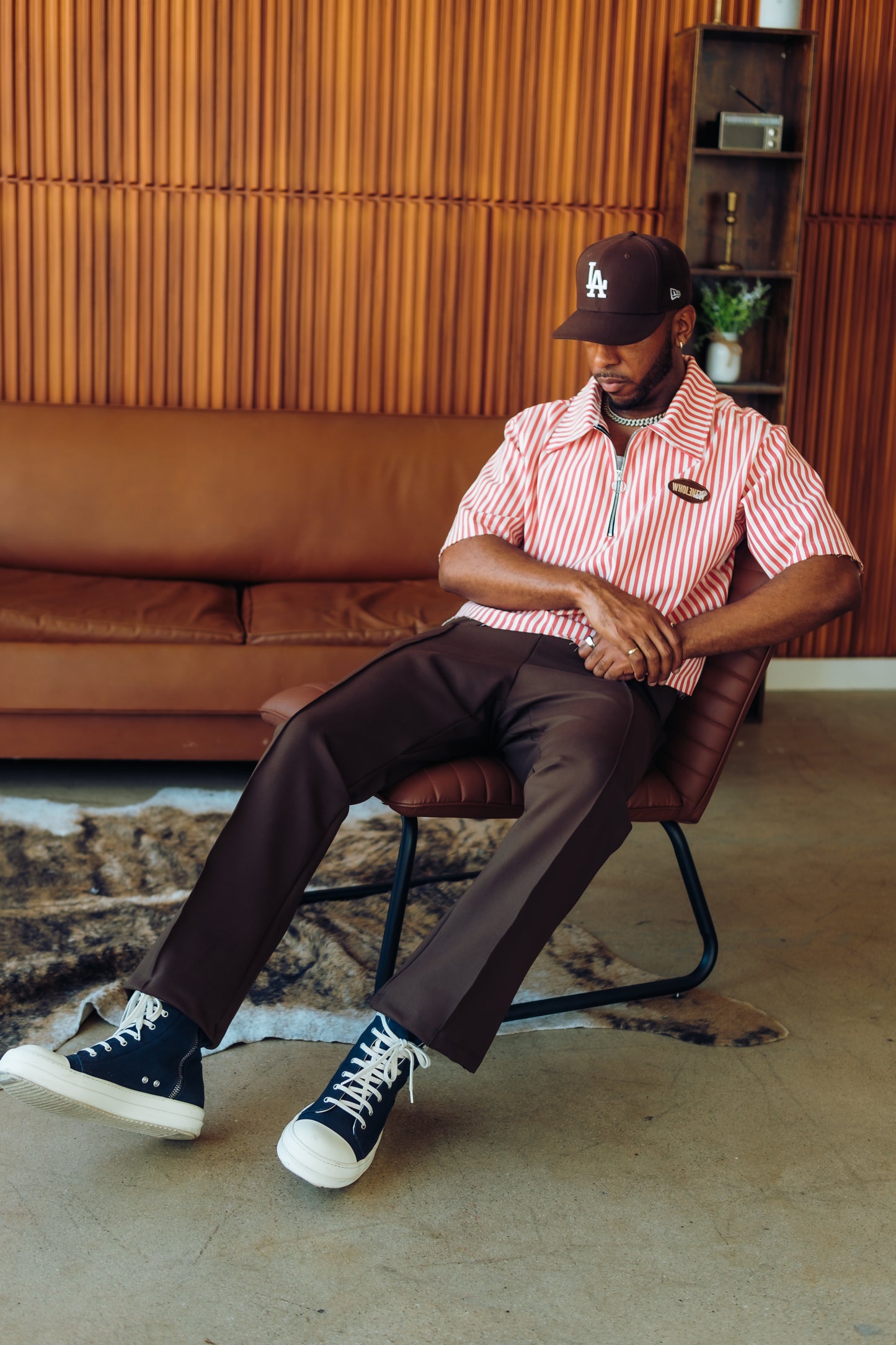 QTR Zip Red Stripe
