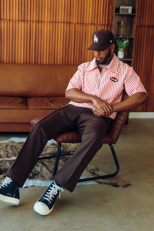 QTR Zip Red Stripe