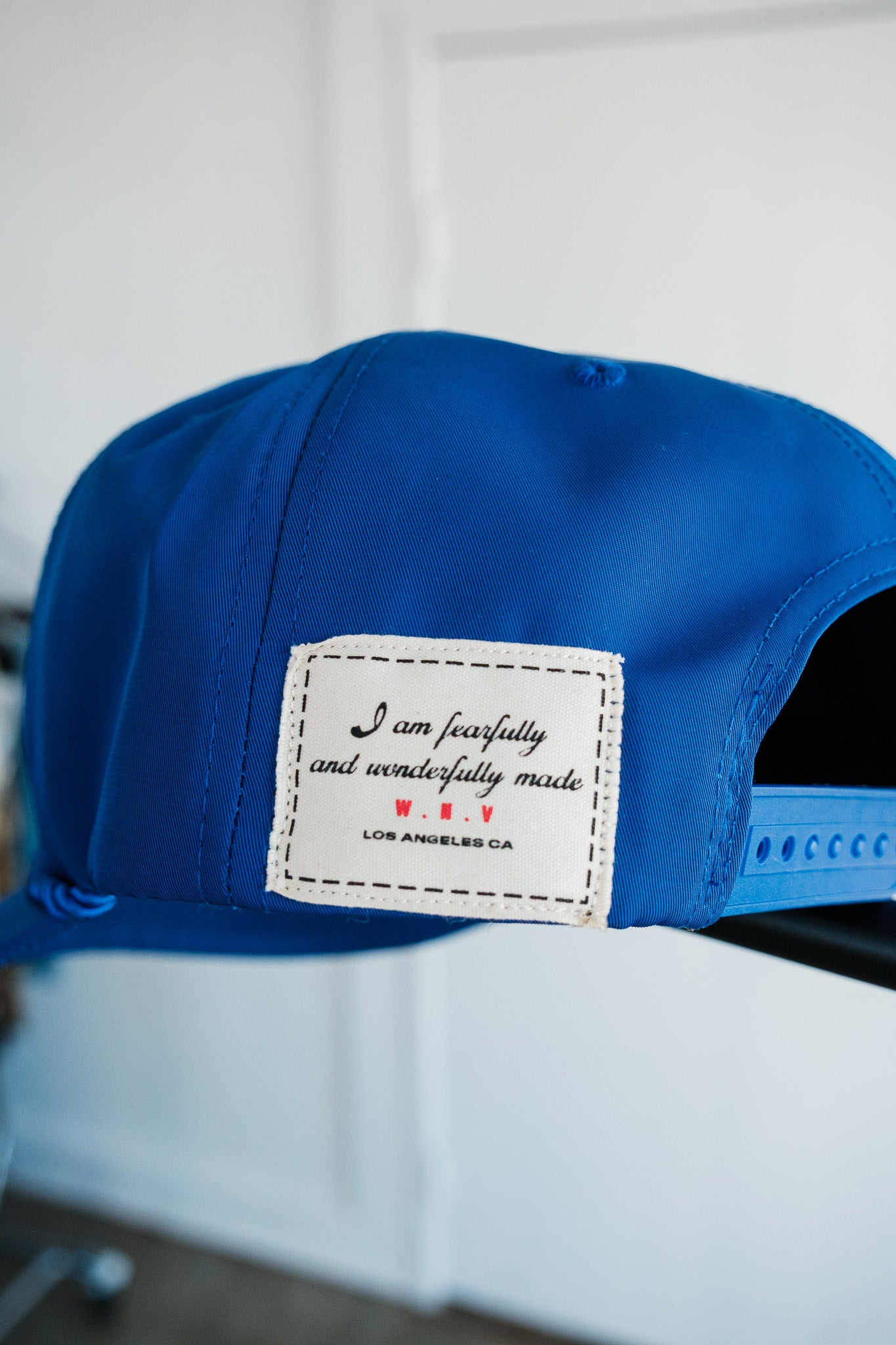 Blue Nylon Hat