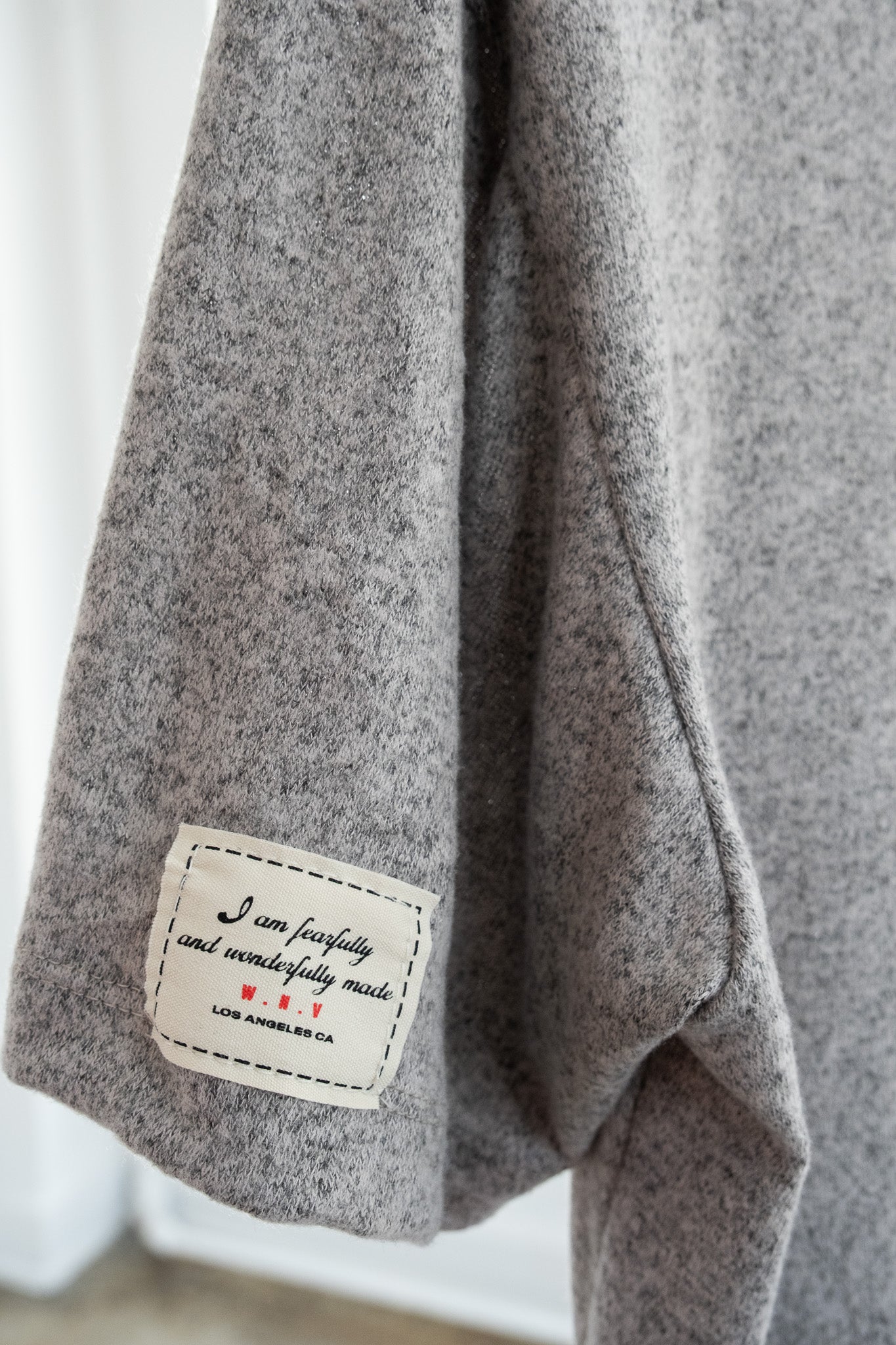 Slim Cropped Tee - Heather Grey