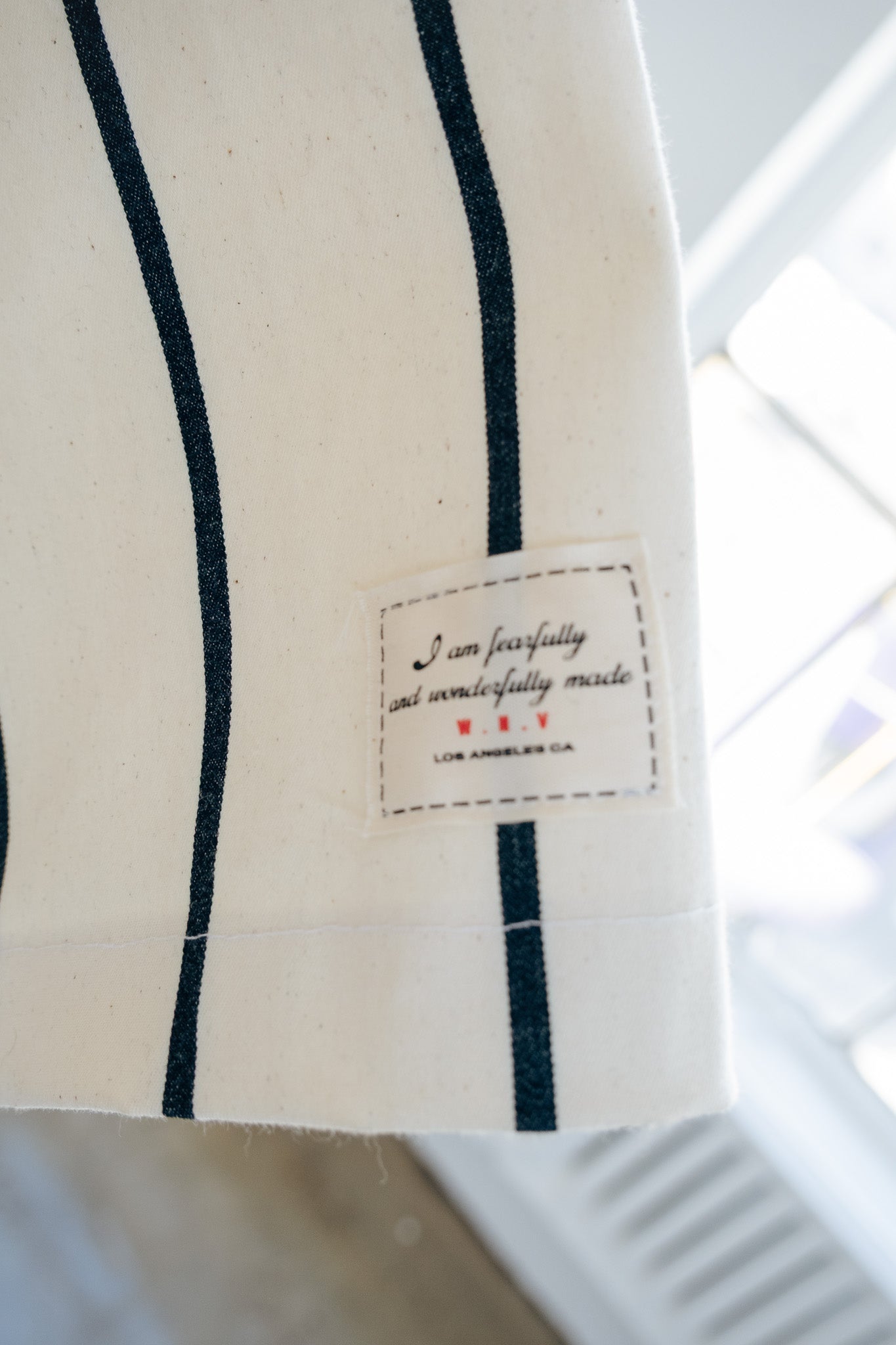 Cream Pin Stripe Button up