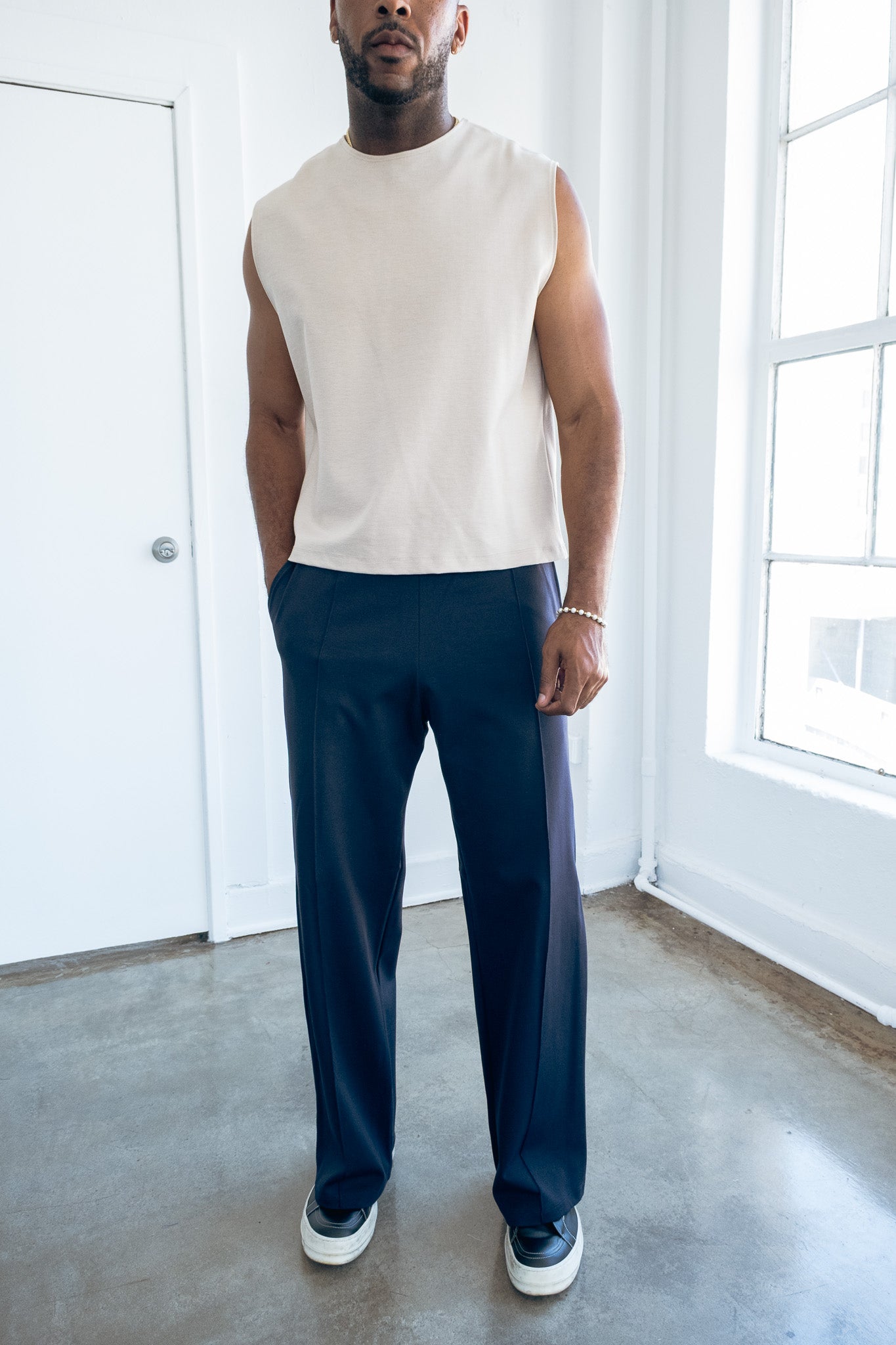 Relaxed Lounge Pants - Navy