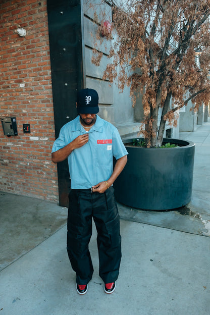 Baby Blue Creator Placket Shirt