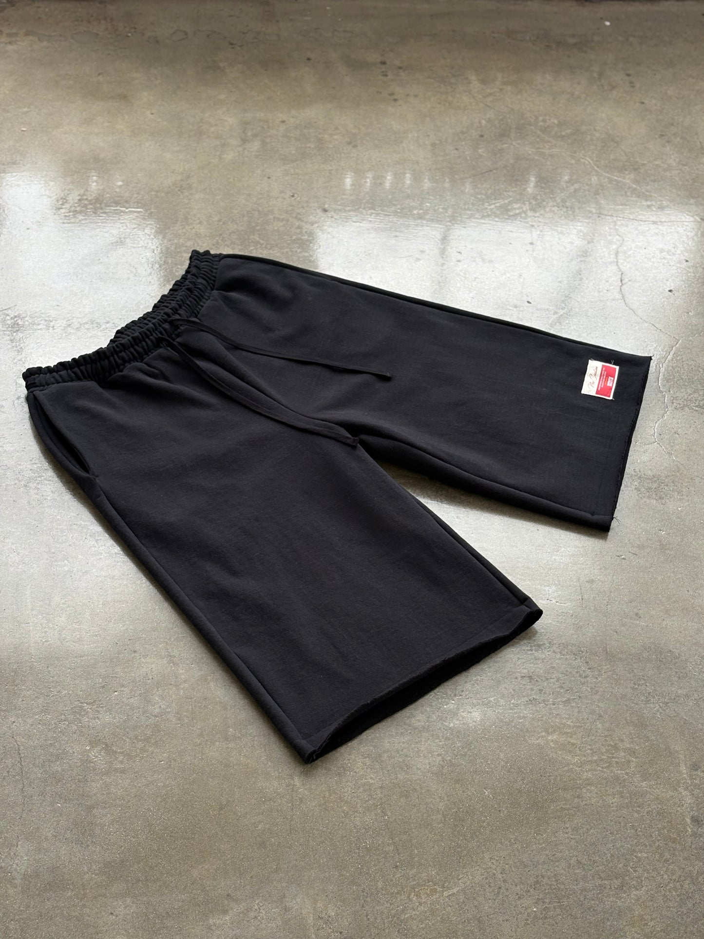 Premium Cotton Sweat Shorts- Black