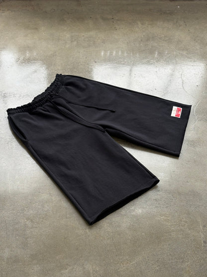Premium Cotton Sweat Shorts- Black