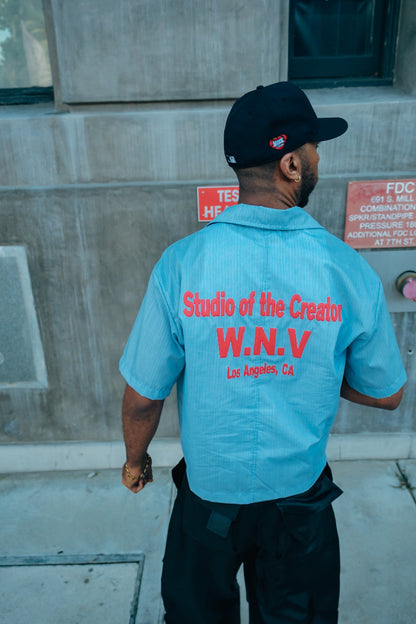 Baby Blue Creator Placket Shirt