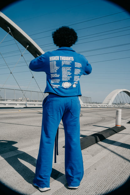 Heavy Terry QTR Zip - Dodger Blue