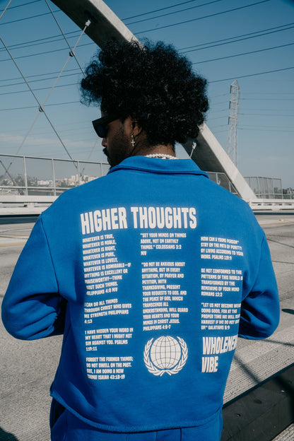 Heavy Terry QTR Zip - Dodger Blue