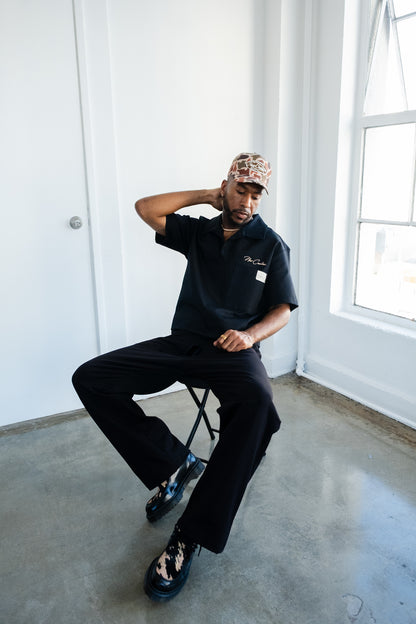 Black NC Placket Shirt