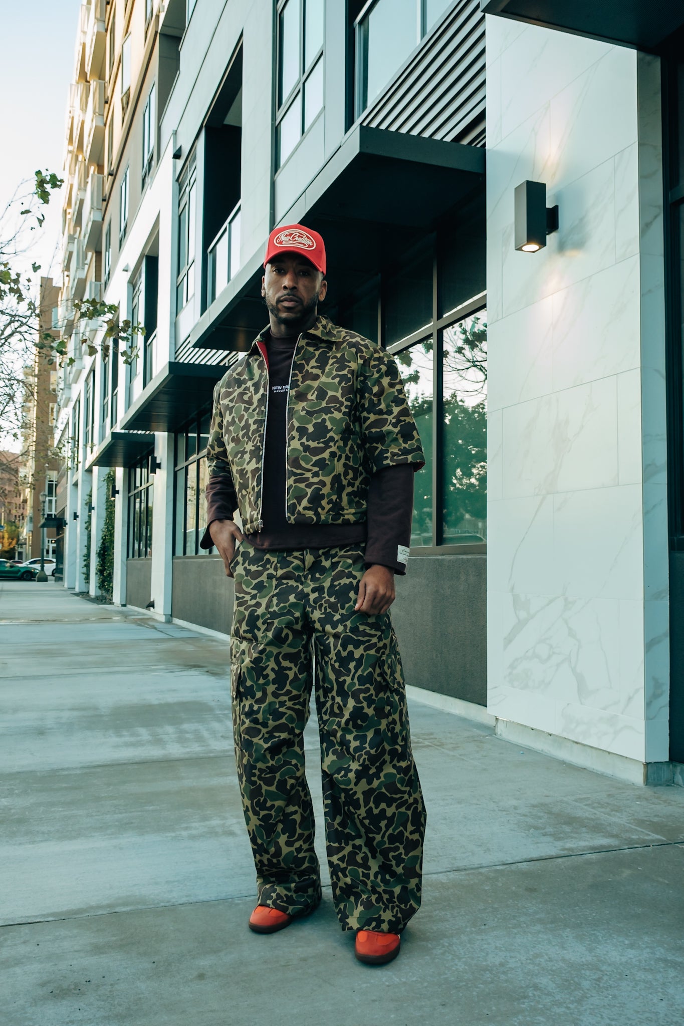 Oversized Nylon Puffer Zip - camo (limited)