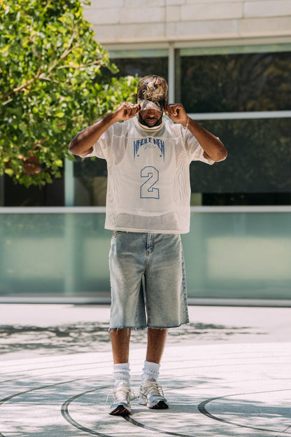White Mesh Jersey