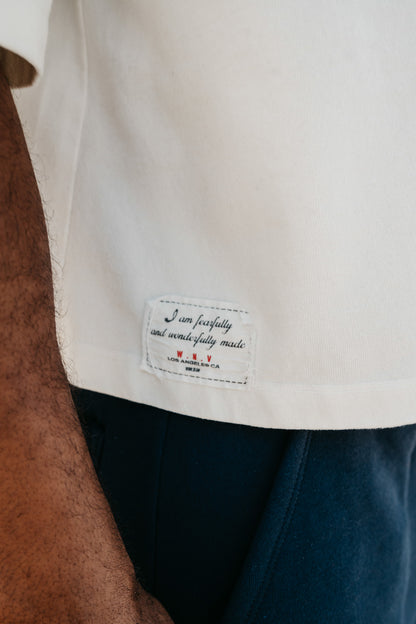 Heavy Boxy Cropped Tee - Natural