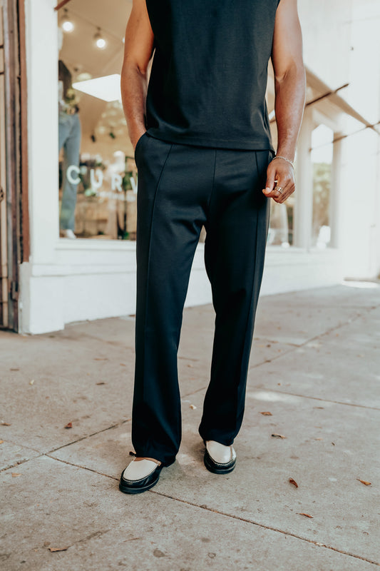 Slim Elevated Jogger - Black