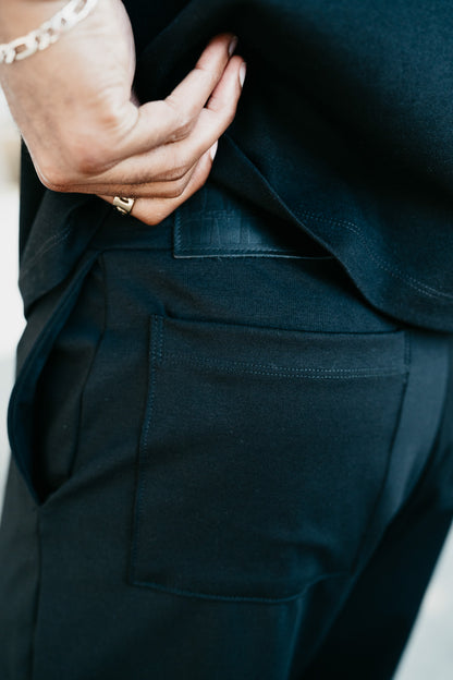 Slim Elevated Jogger - Black